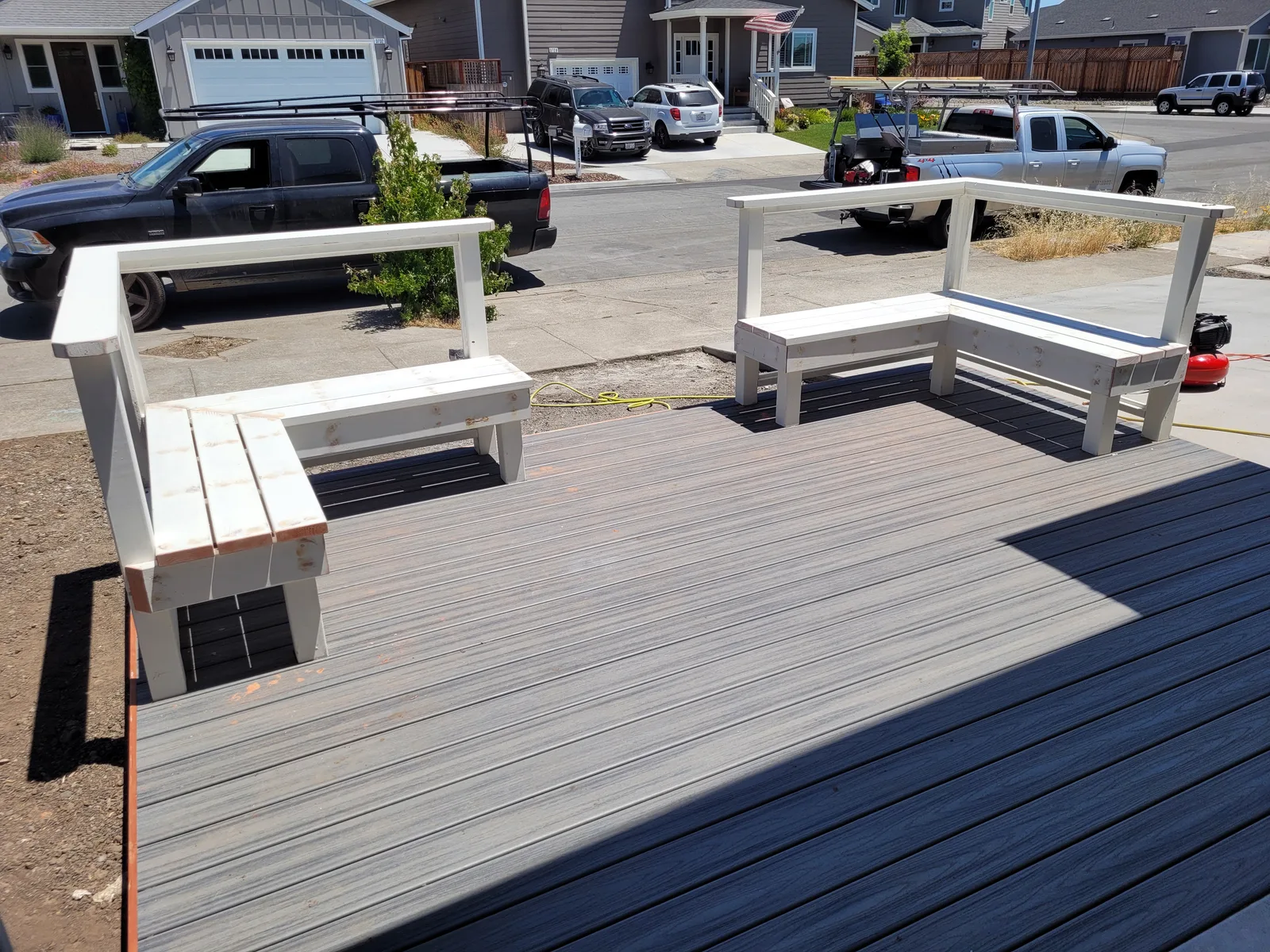 deck construction project