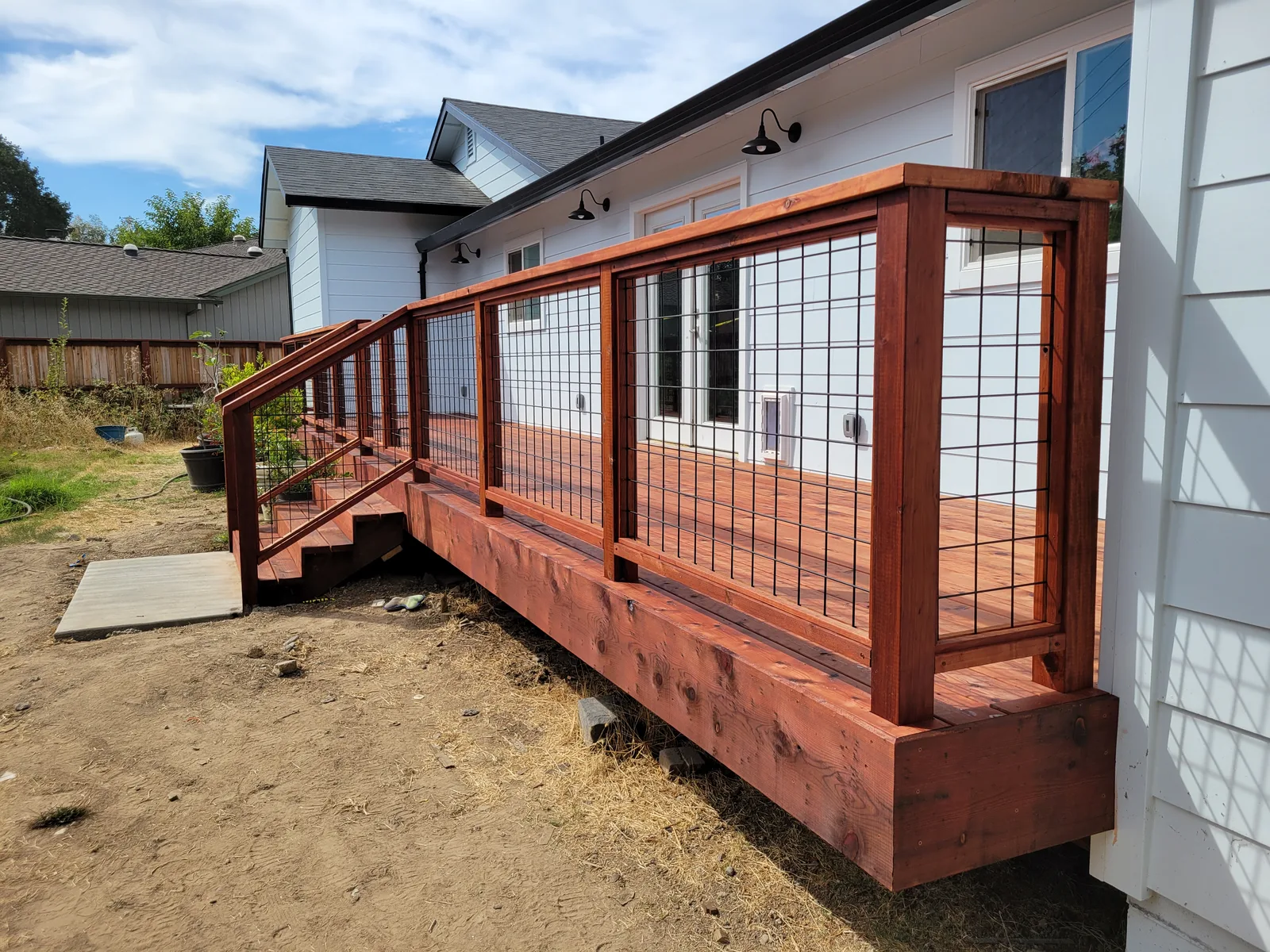 deck construction project