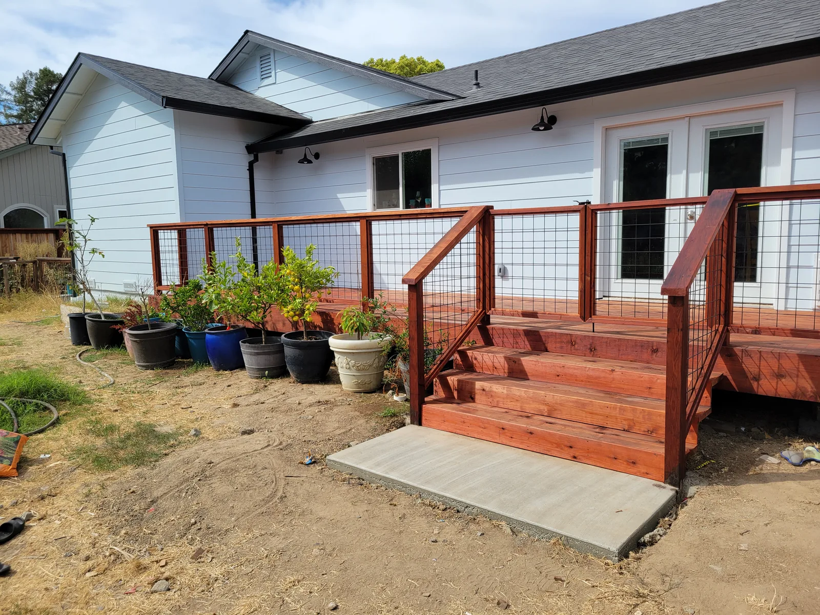 deck construction project