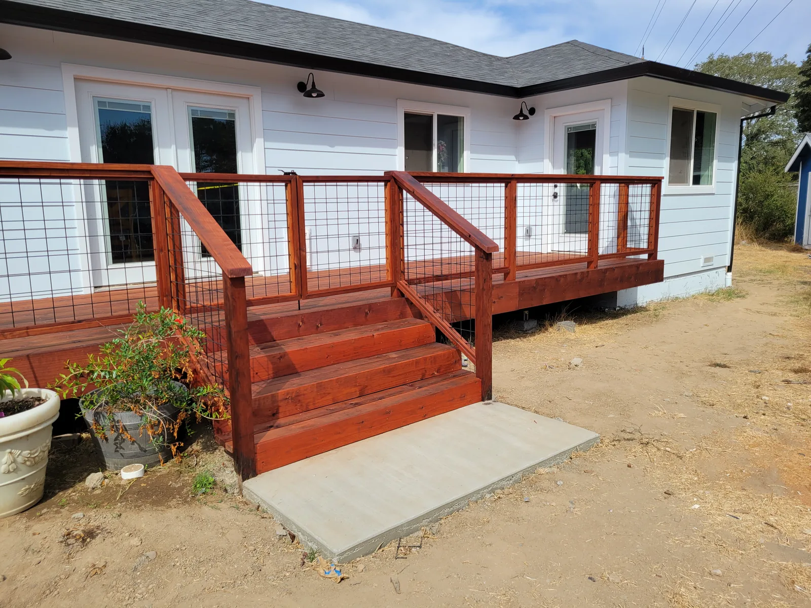 deck construction project