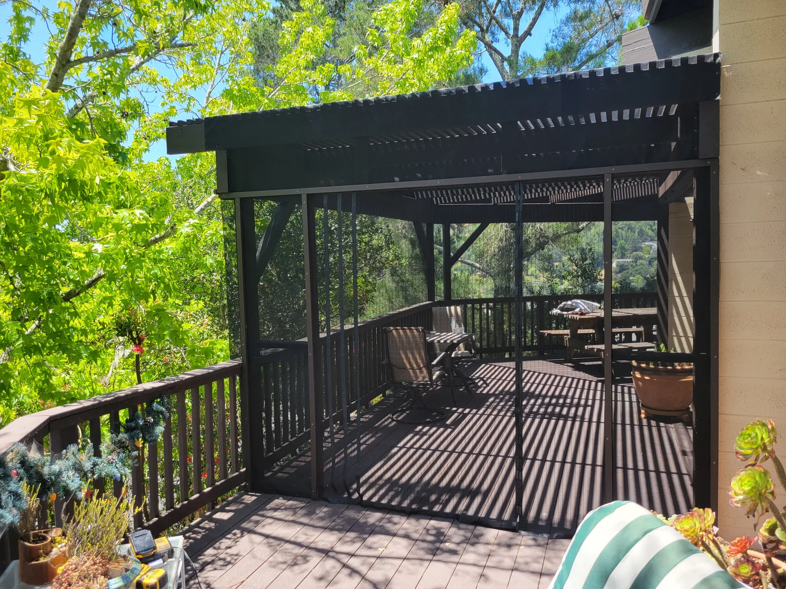 deck construction project