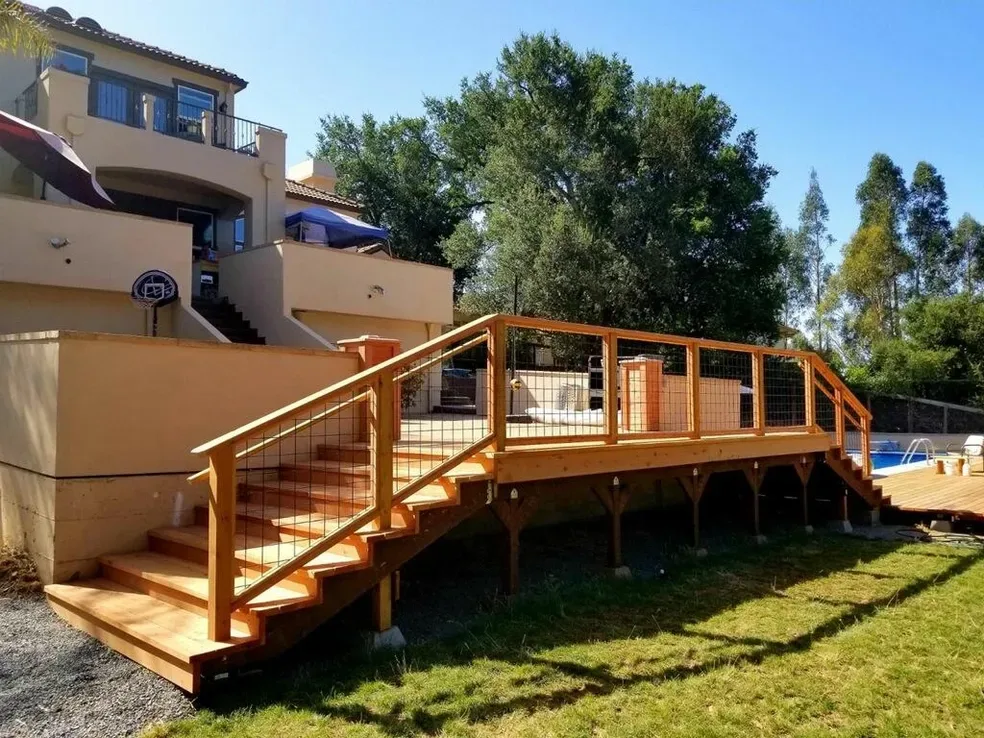 deck construction project