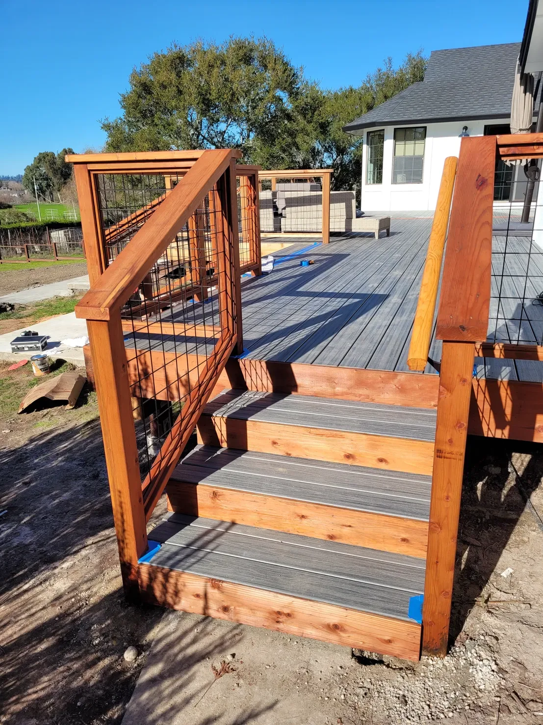 deck construction project