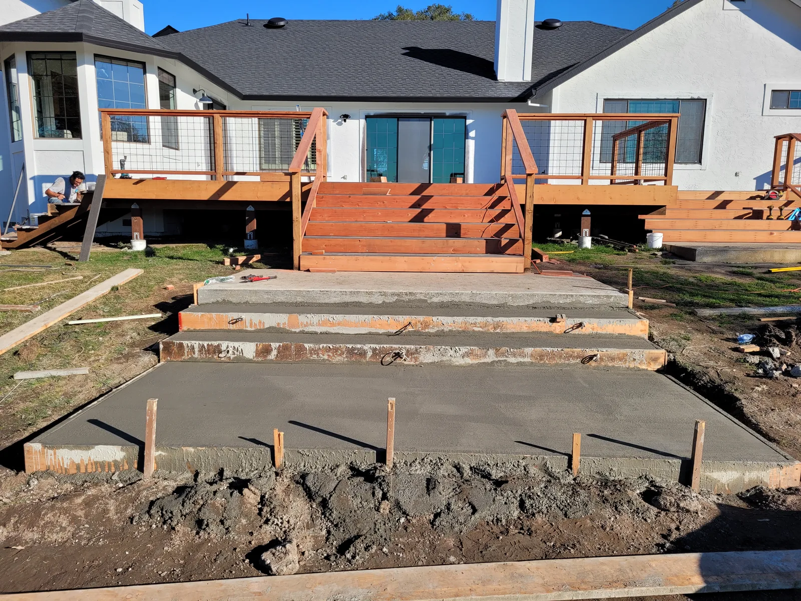 deck construction project